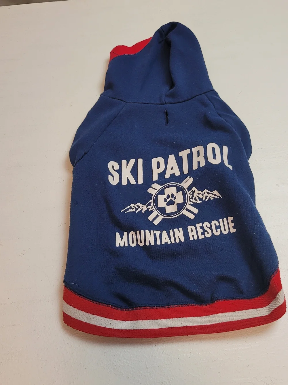 Dog Ski Patrol Mountain Rescue Hoodie - Blue